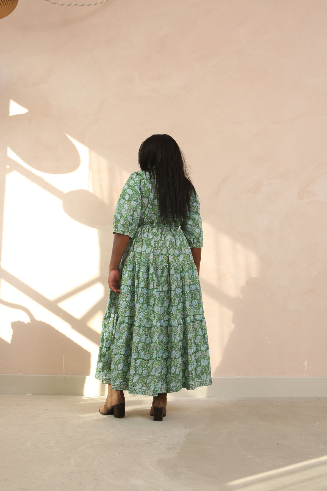 Diana Floral Organic Cotton Maxi Dress