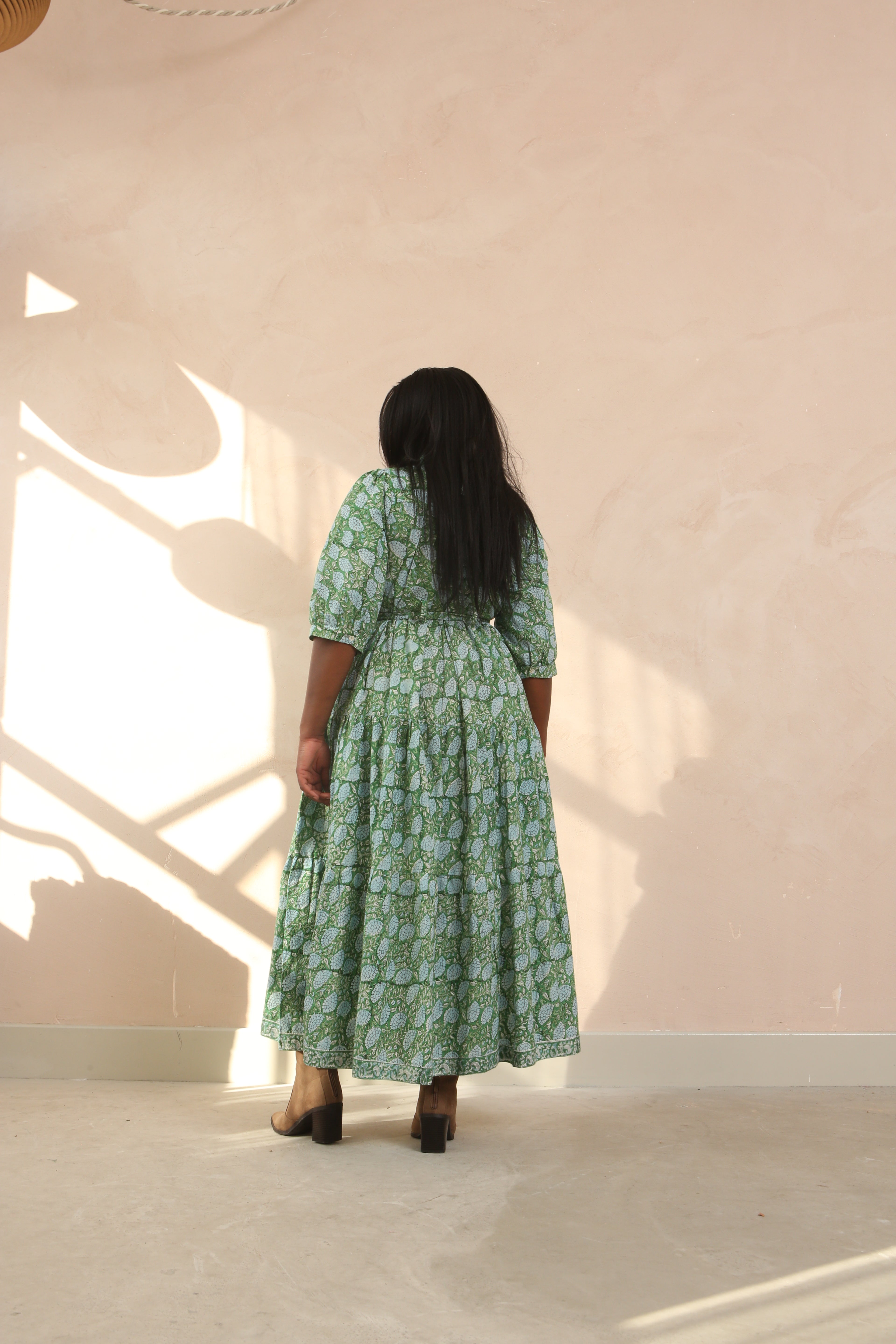 Diana Floral Organic Cotton Maxi Dress