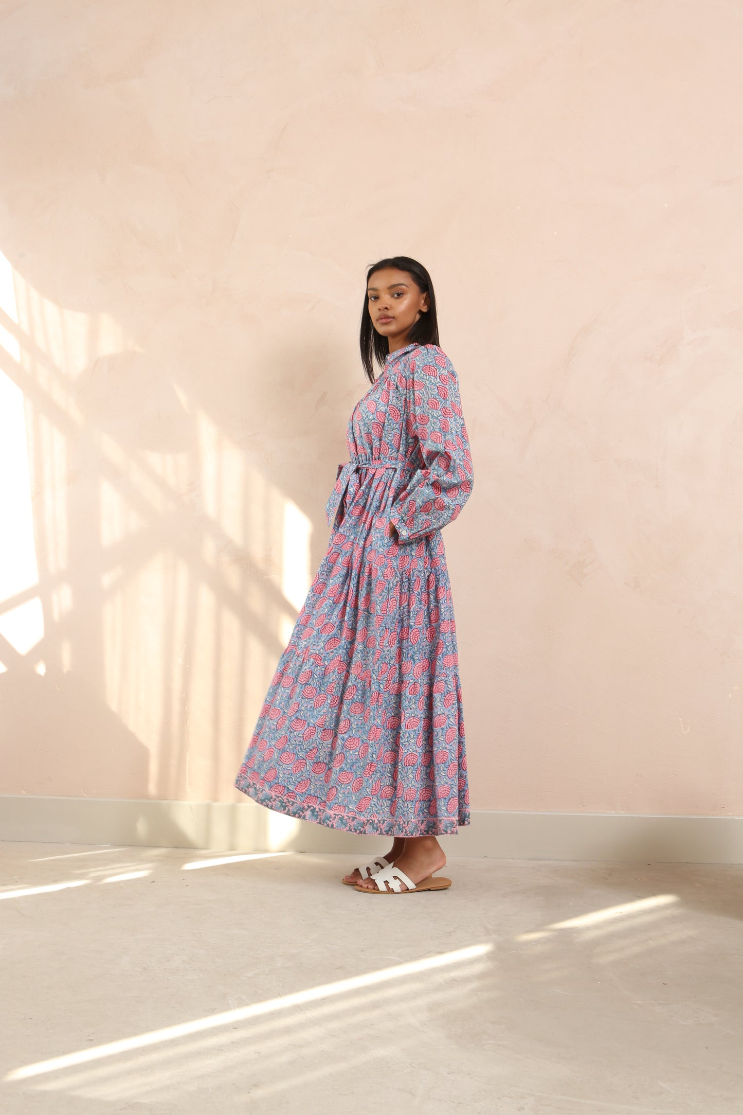 Jasper Full Sleeve Shirt Collar Maxi Dress