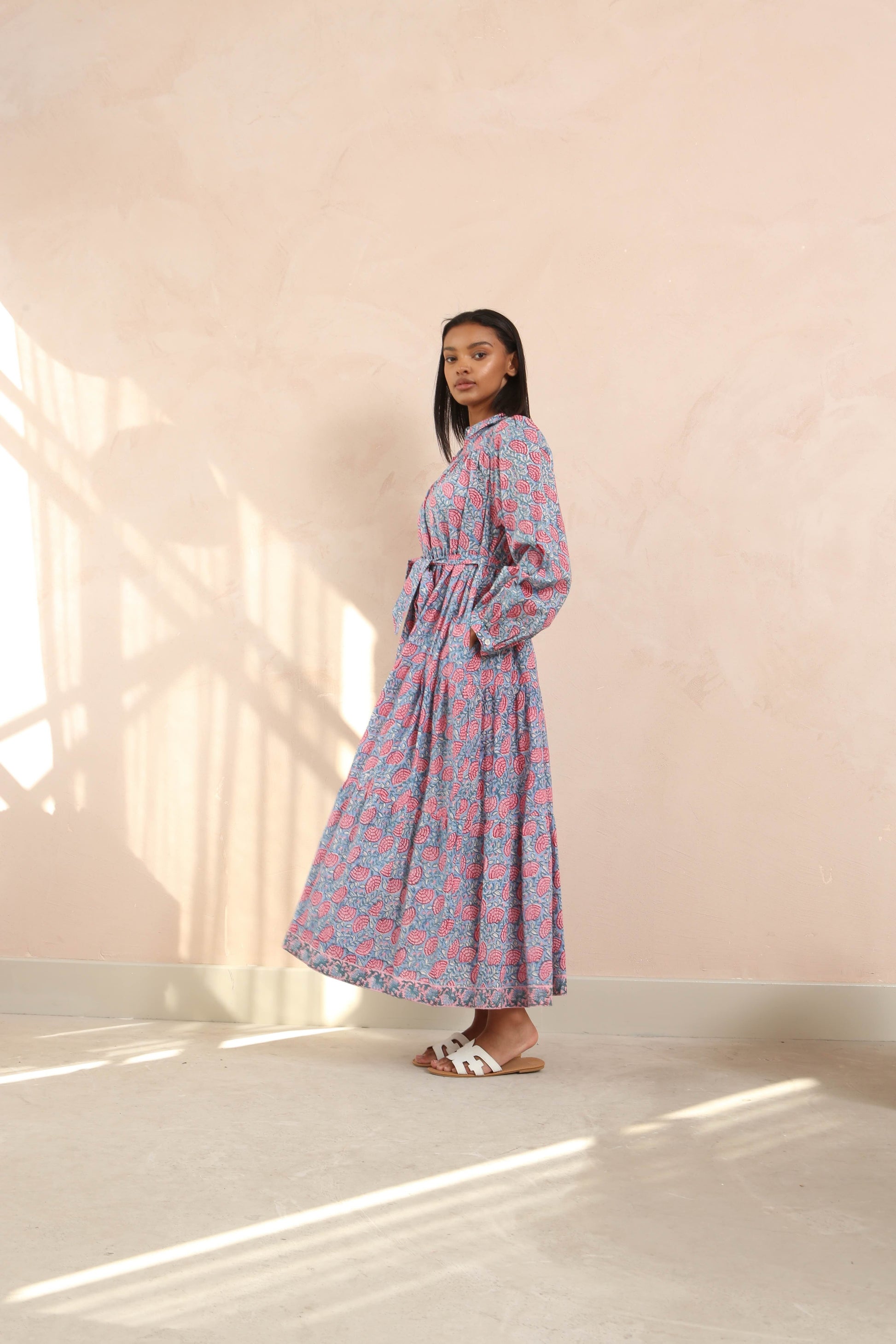 DF Cotton Maxi Dress Full Sleeves DesignerFriday DF Cotton Maxi Dress Full Sleeves DesignerFriday