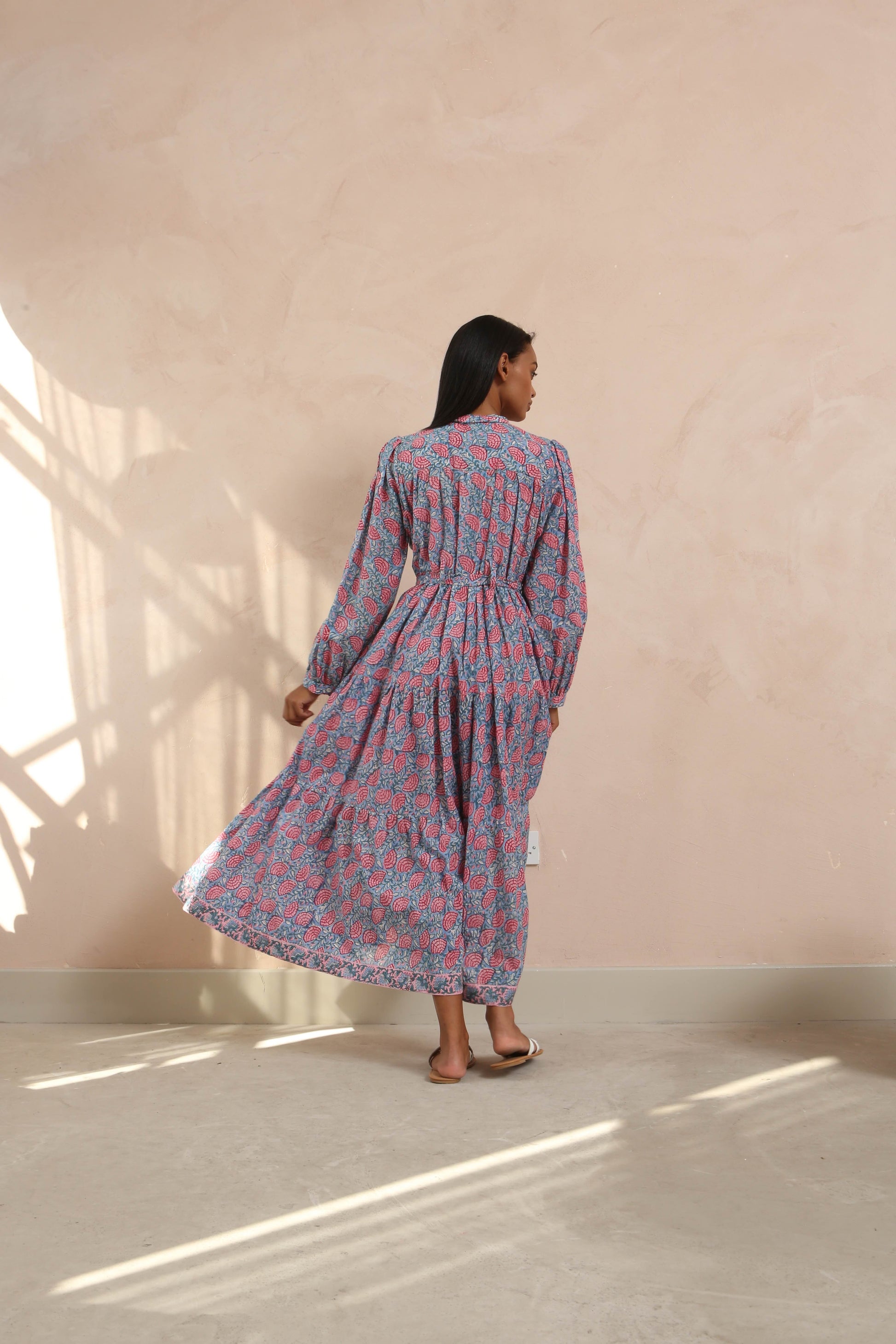 DF Cotton Maxi Dress Full Sleeves DesignerFriday DF Cotton Maxi Dress Full Sleeves DesignerFriday