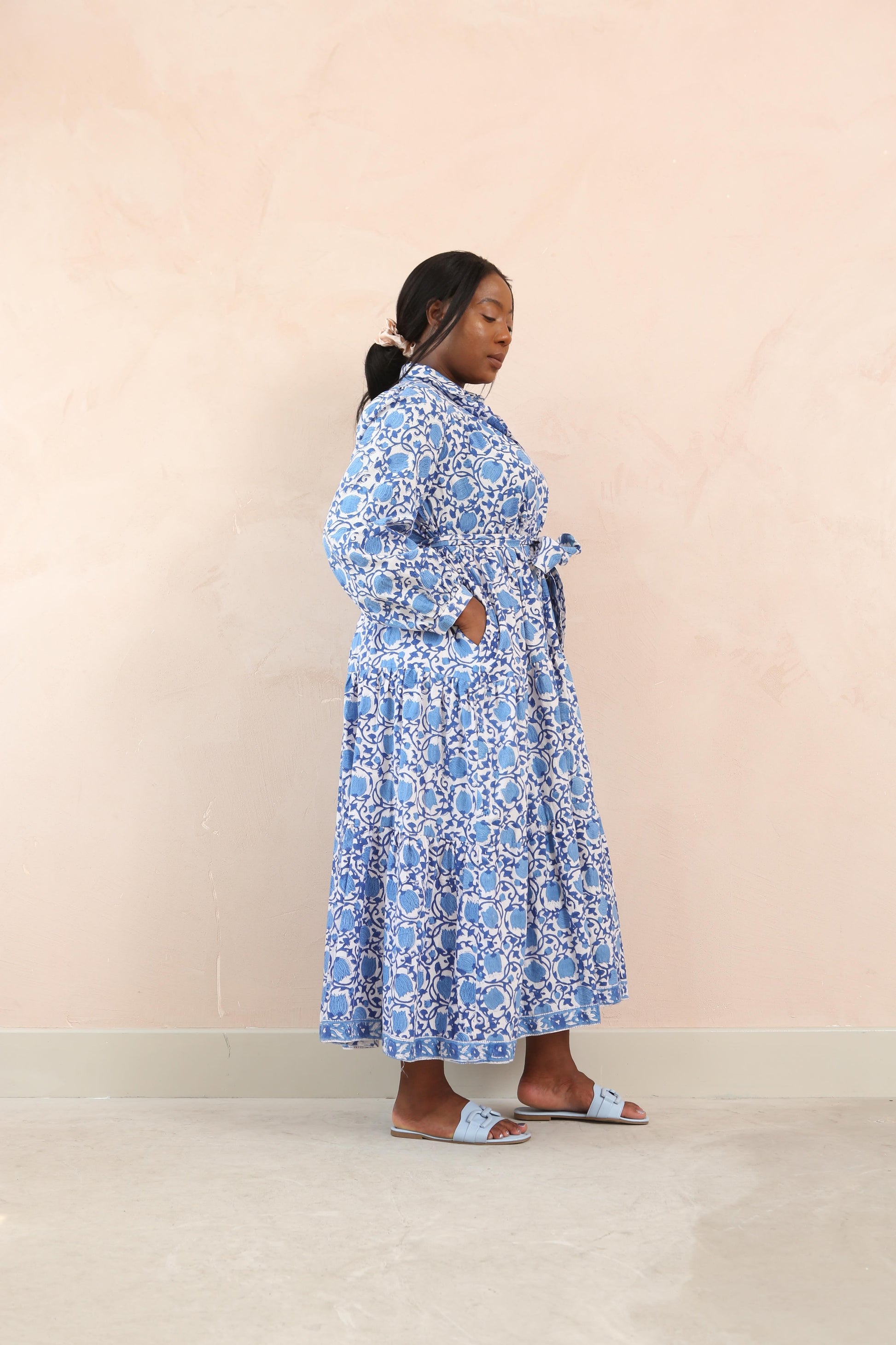 DF Cotton Maxi Dress Full Sleeves DesignerFriday DF Cotton Maxi Dress Full Sleeves DesignerFriday