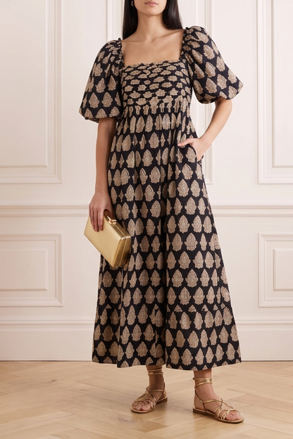 Molly floral cotton maxi dress
