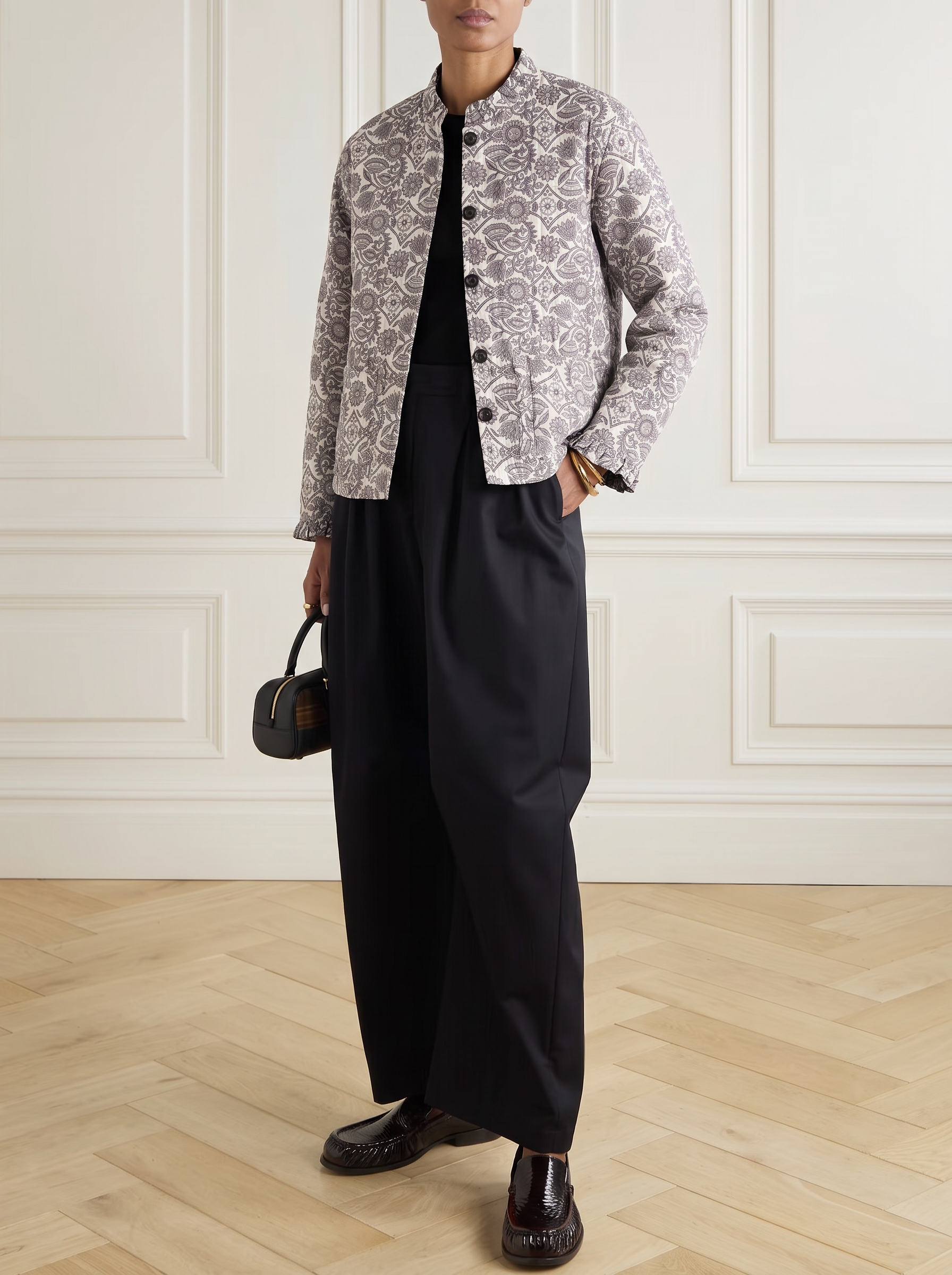 Nour Reversible Quilted Cotton Jacket