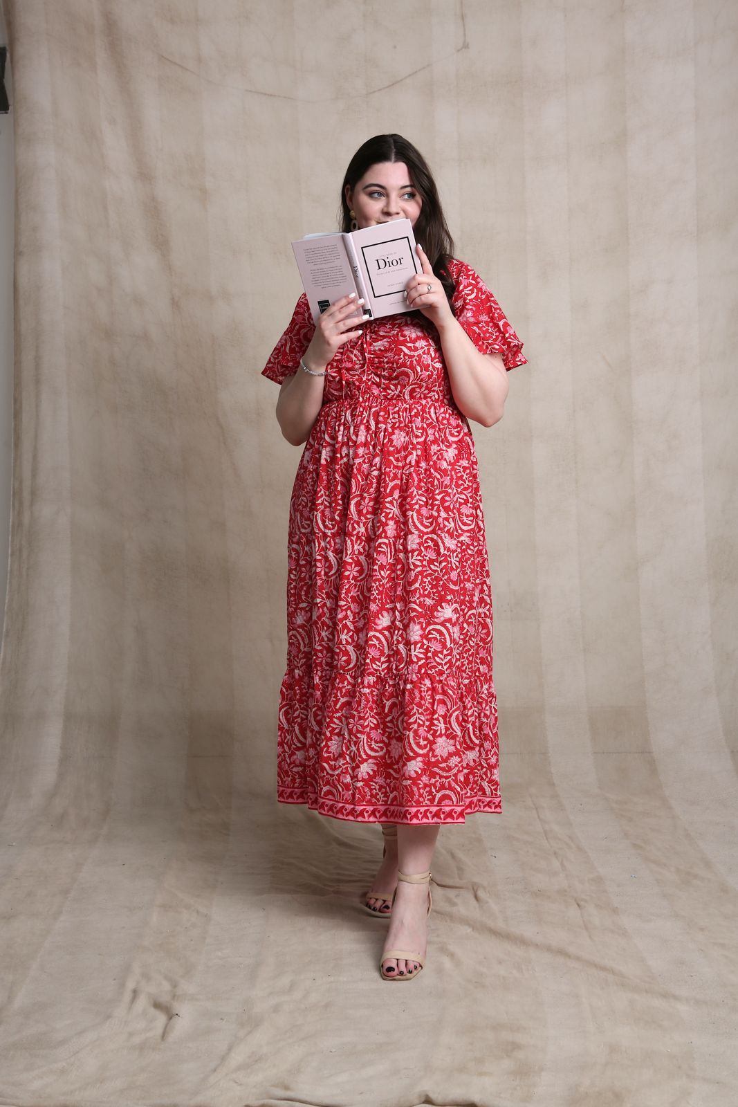 Shannon x DF Ruched Short Sleeved Dress