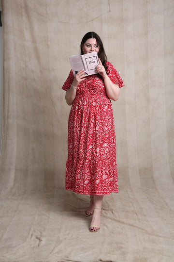 Shannon x DF Ruched Short Sleeved Dress