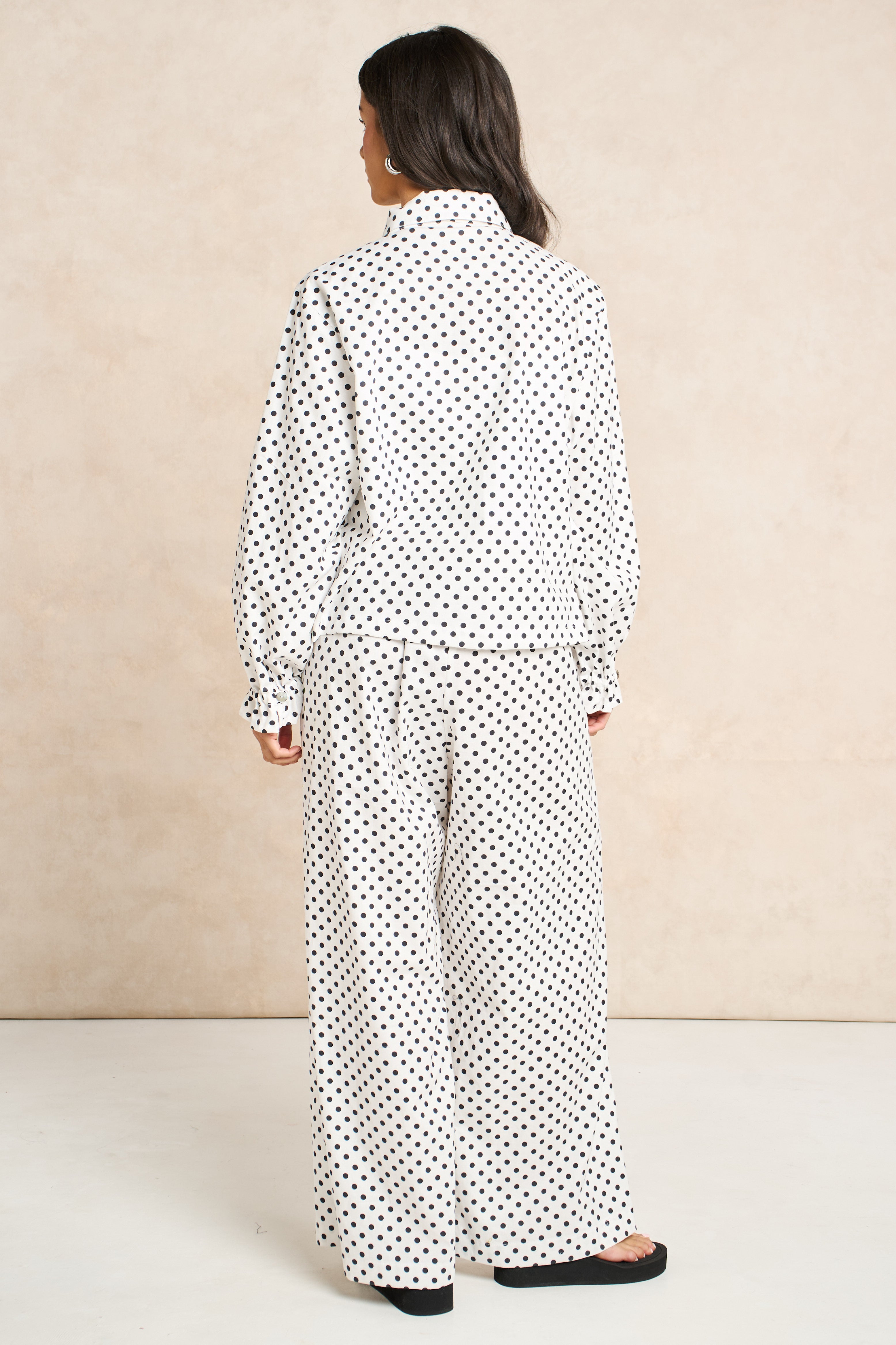 Polka Dot Block Print Matching Set