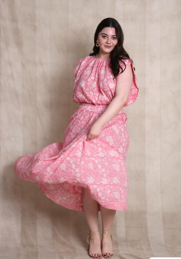 Block Printed Floral Blouse