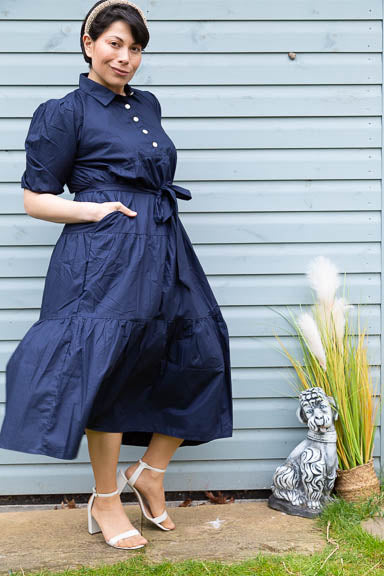 Chelsea Front Button Cotton Dress