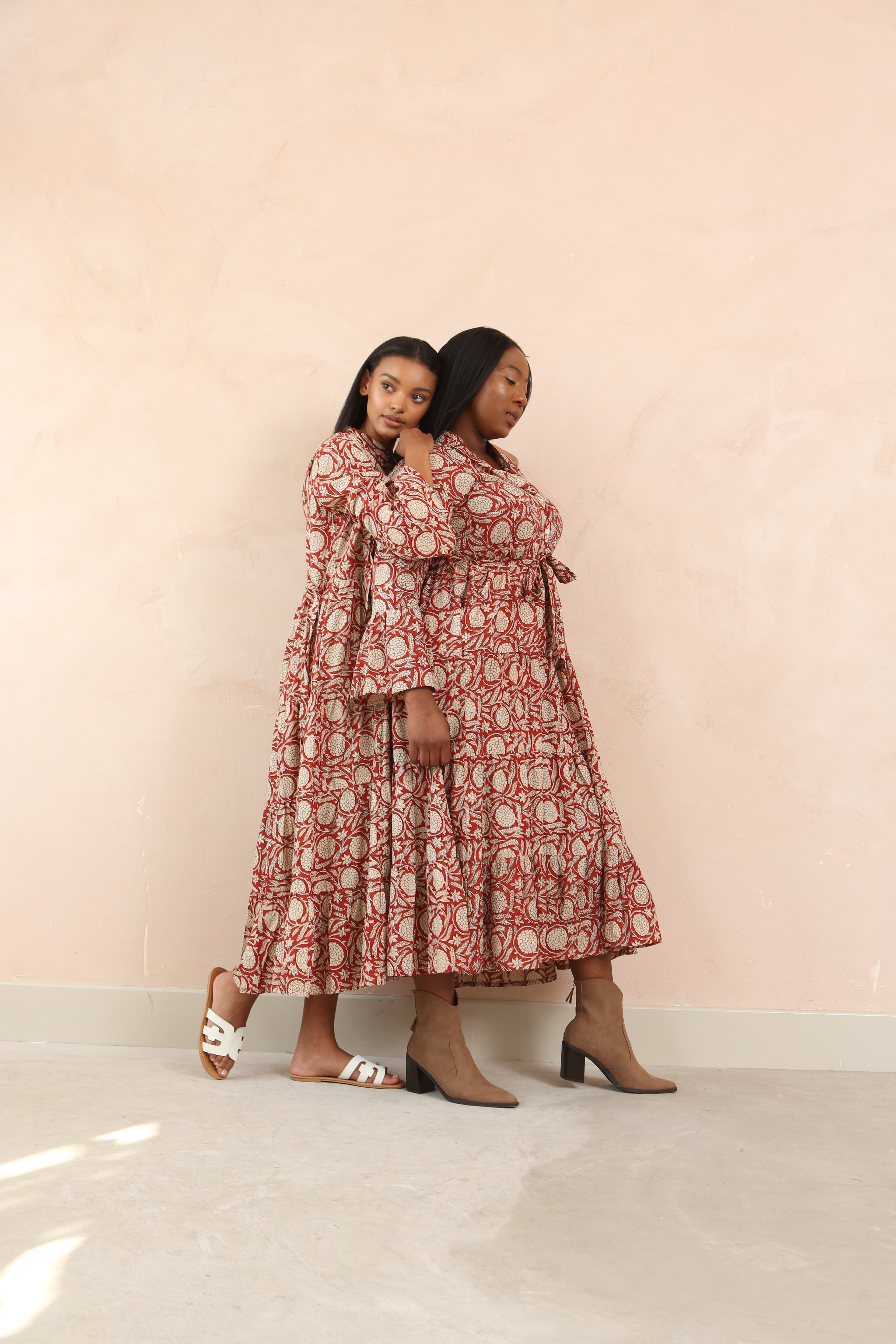 Tory Cotton Bell Sleeve Maxi Dress