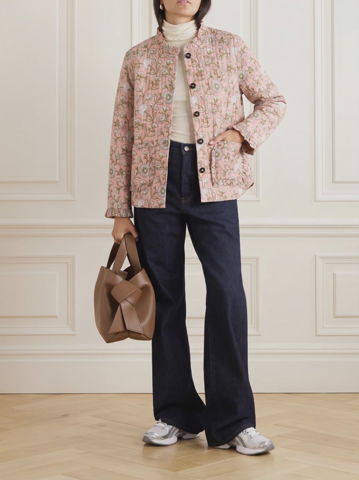 Blush Reversible Quilted Cotton Jacket