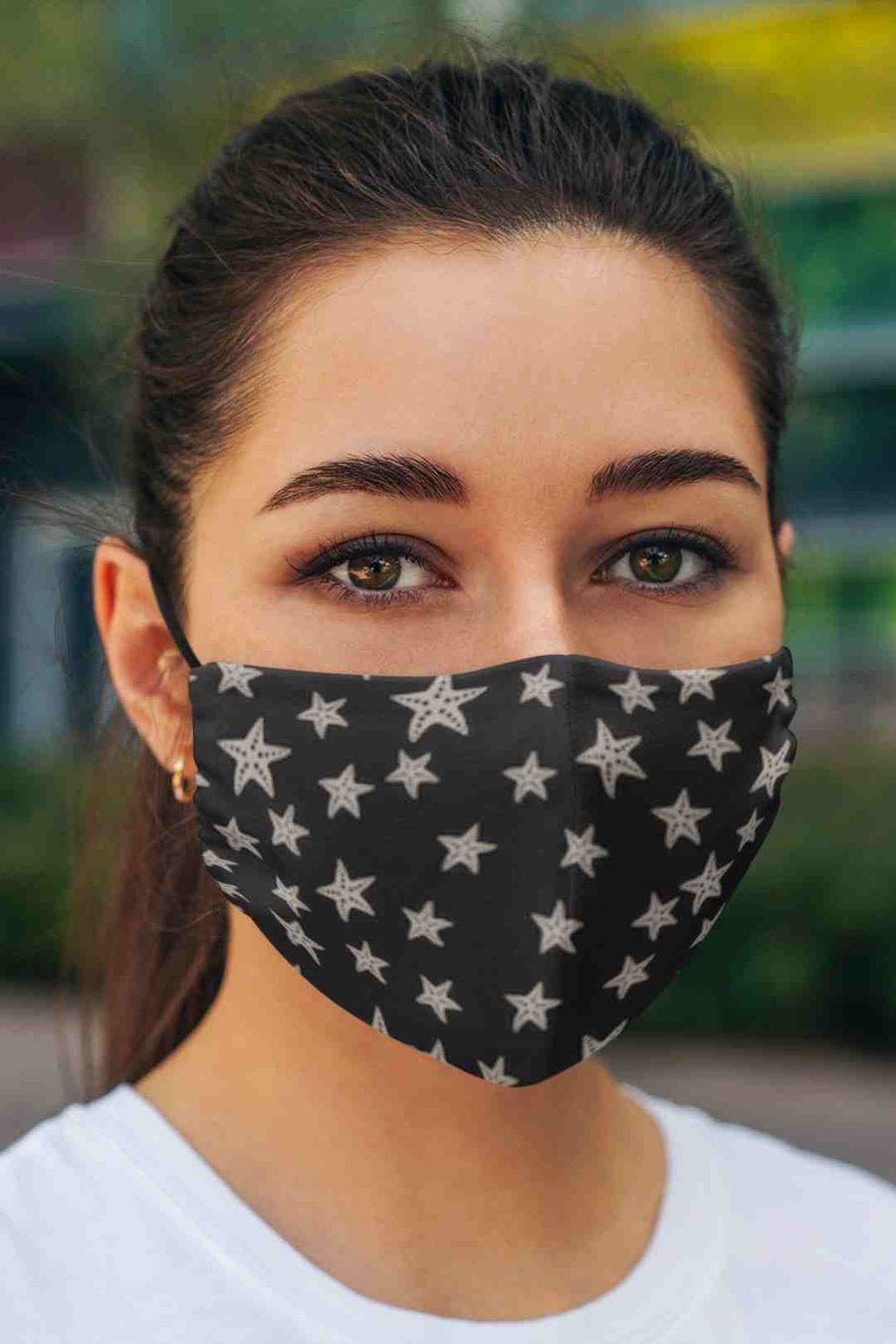Iris Star Print Reusable Face Covering