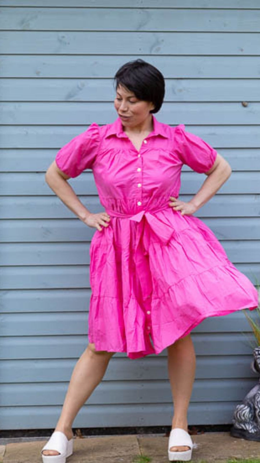 Maya Cotton Midi Dress