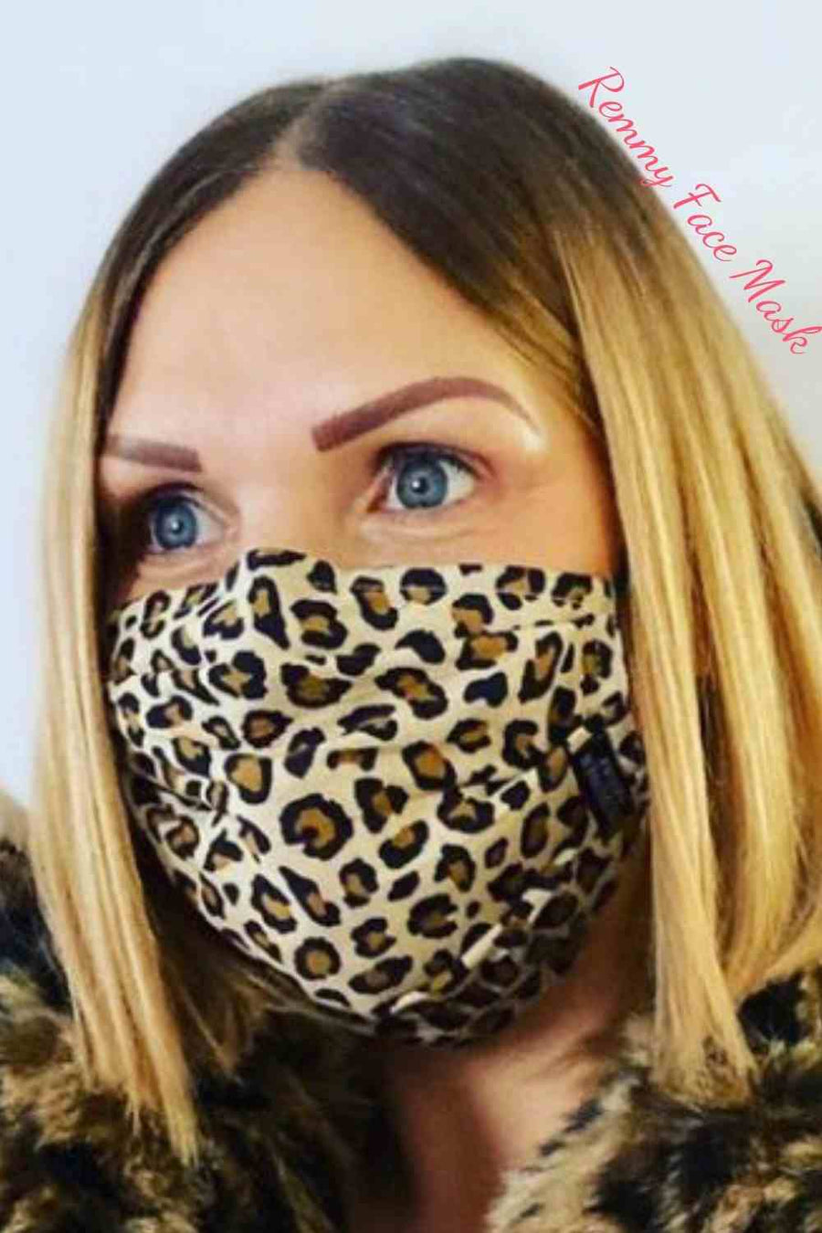 Remmy Leopard Print Reusable Face Covering