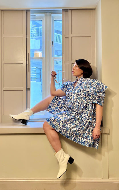 Mara Mini Block Print Dress- Preorder