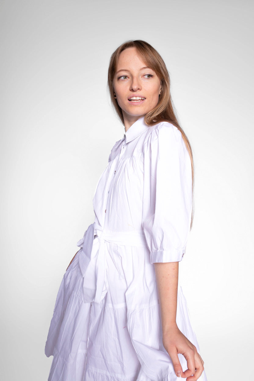 Angel Cotton-Poplin Midi Shirt Dress