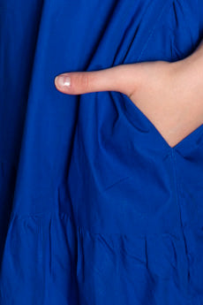 Laura Front Button Cotton Maxi Dress